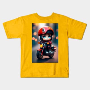 Cute Warrior: Brave and Adorable Print Art-0001 Kids T-Shirt